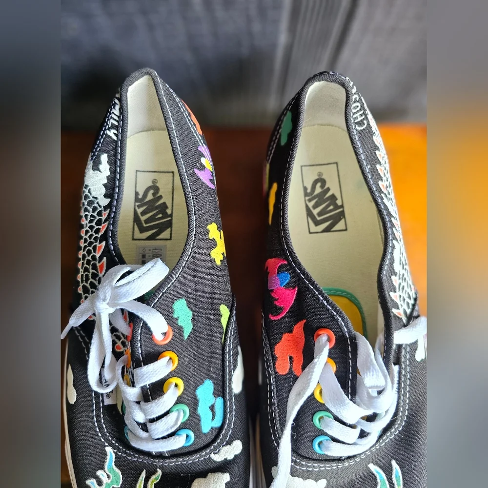 Vans X Kaitlin Chan Pride/Awareness Authentic Sneakers M-10.5 W-12 - Picture 2 of 12